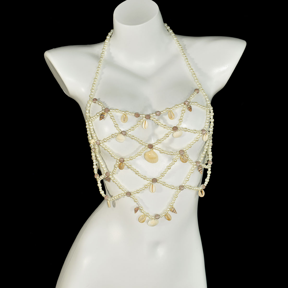 Body Jewelry Beach - Fashion Imitation Pearl Bra Waist Skirt