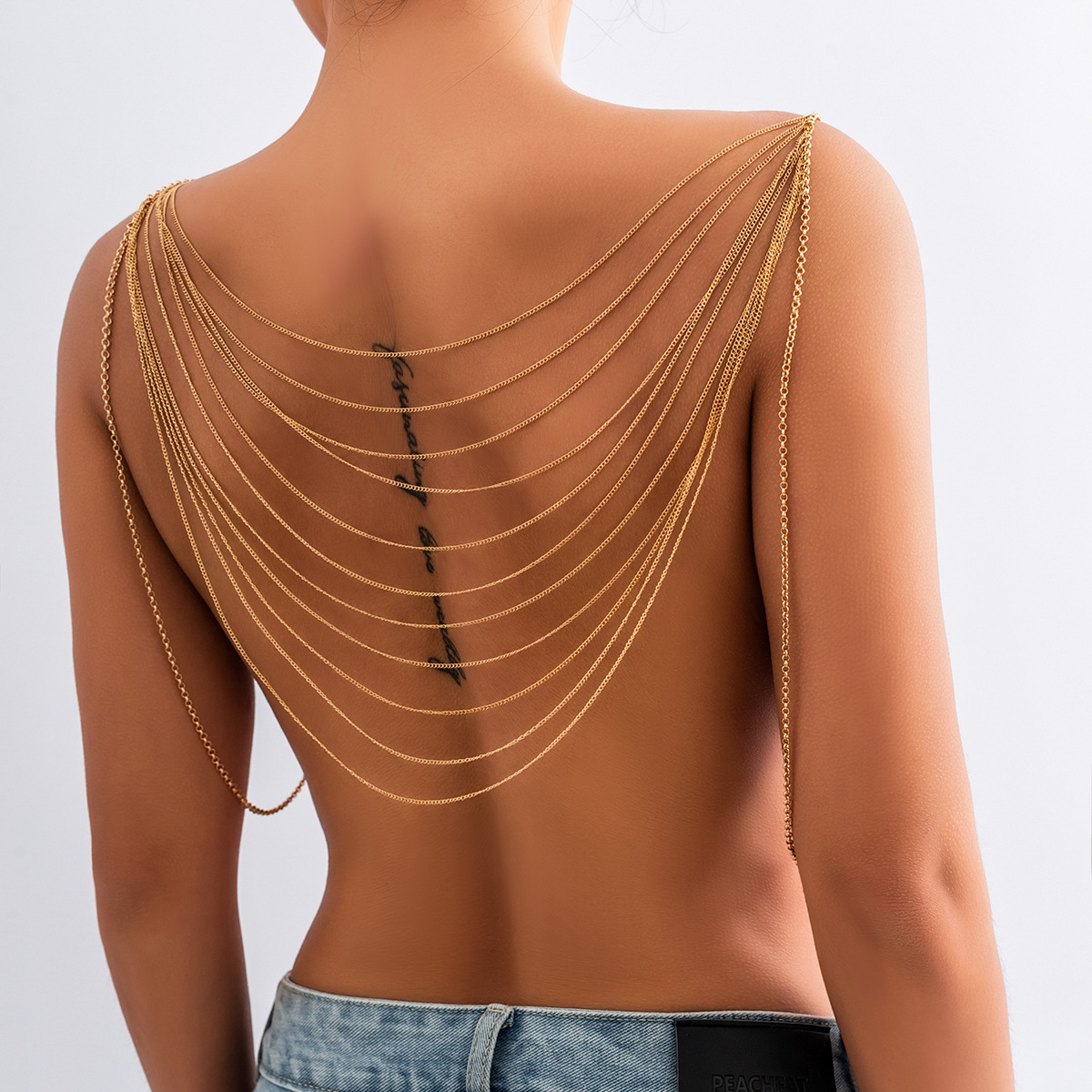 Body Jewellery - Classic Multi layered Tassel Body Chain