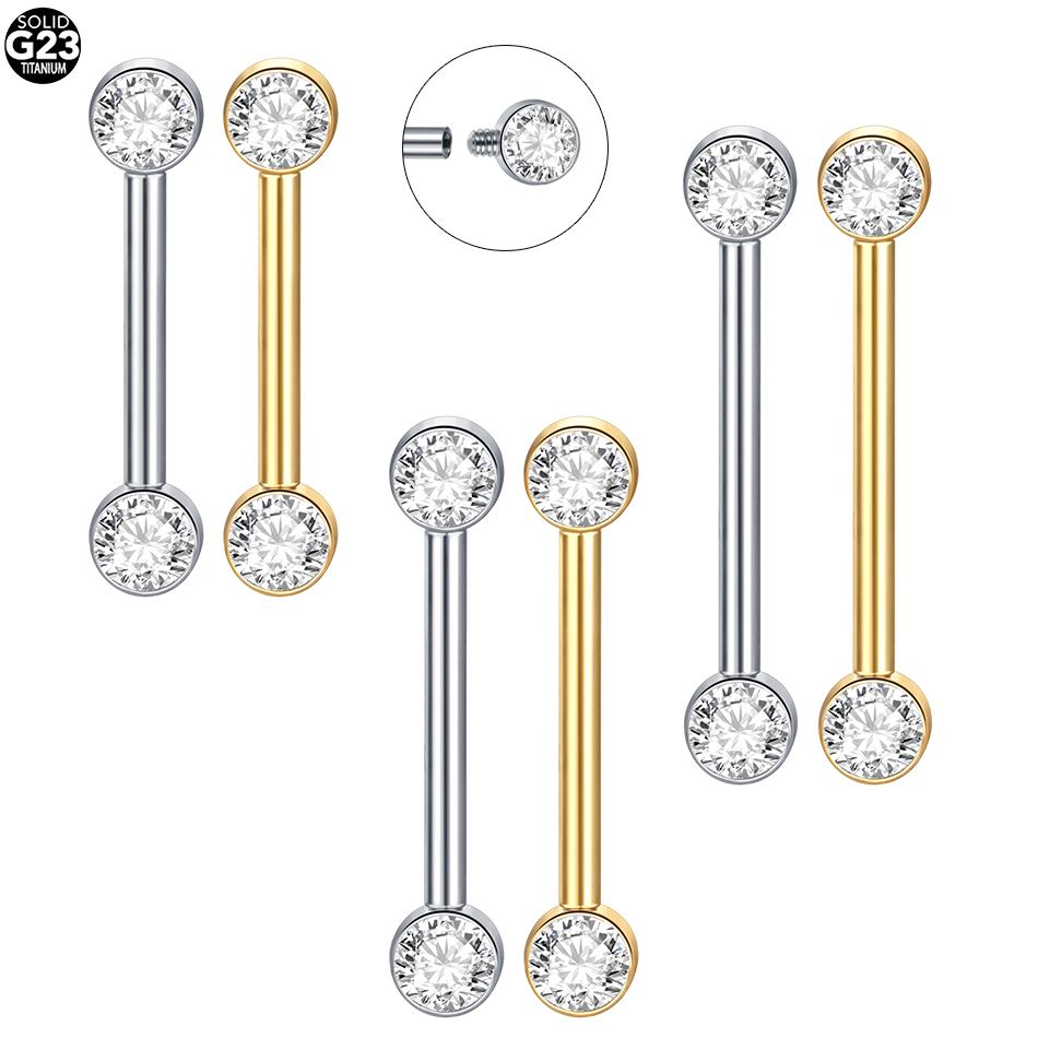 Body Jewelry Changing Kit - 1/5Pcs Implant Grade Titanium Piercing Nipple
