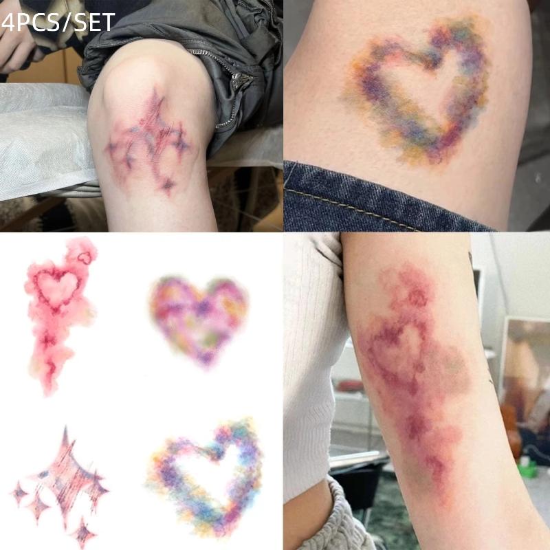 Body Jewelry Stickers - 4 Sheets Fake Tattoo For Women
