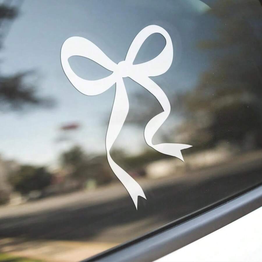 1 Pc Bow Car Decal, Vinyl Girl - Body Jewelry Stickers ulasan dan harga
