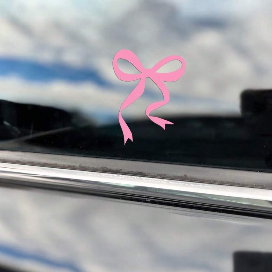1 Pc Bow Car Decal, Vinyl Girl - Body Jewelry Stickers ulasan dan harga