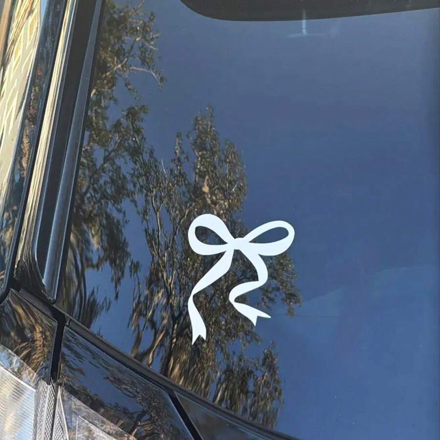 1 Pc Bow Car Decal, Vinyl Girl - Body Jewelry Stickers ulasan dan harga