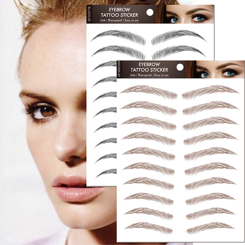 Waterproof 6D Eyebrow Tattoo S - Body Jewelry Stickers ulasan dan harga