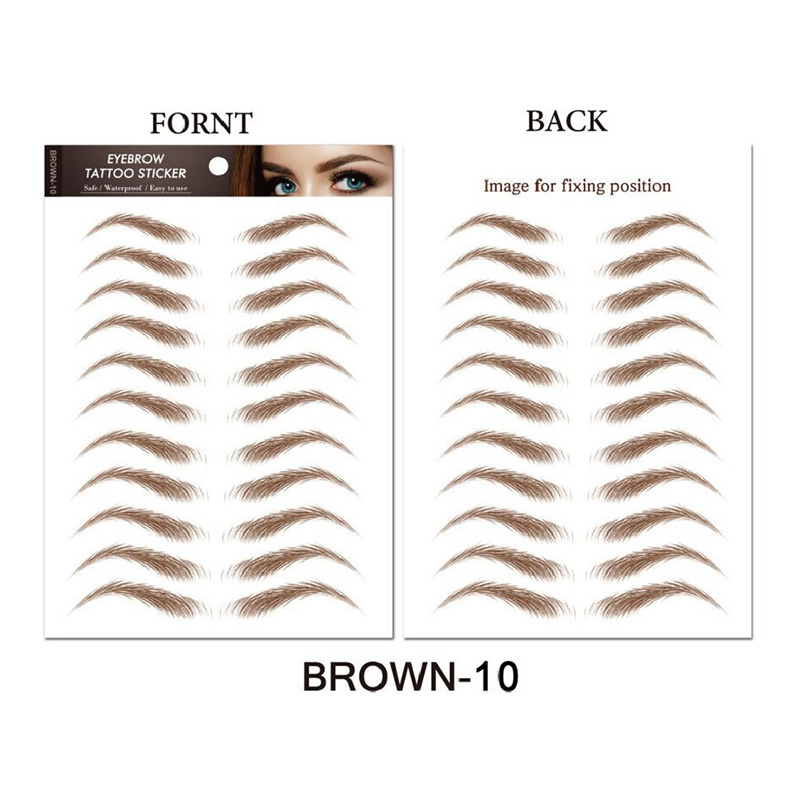 Waterproof 6D Eyebrow Tattoo S - Body Jewelry Stickers ulasan dan harga