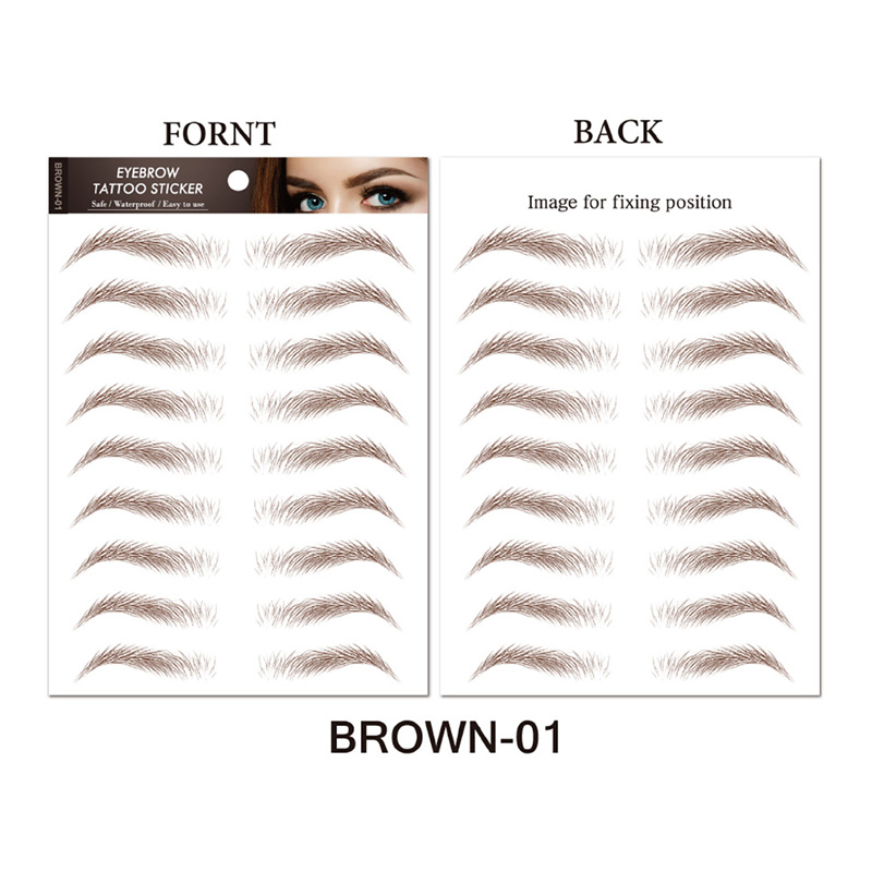 Waterproof 6D Eyebrow Tattoo S - Body Jewelry Stickers ulasan dan harga