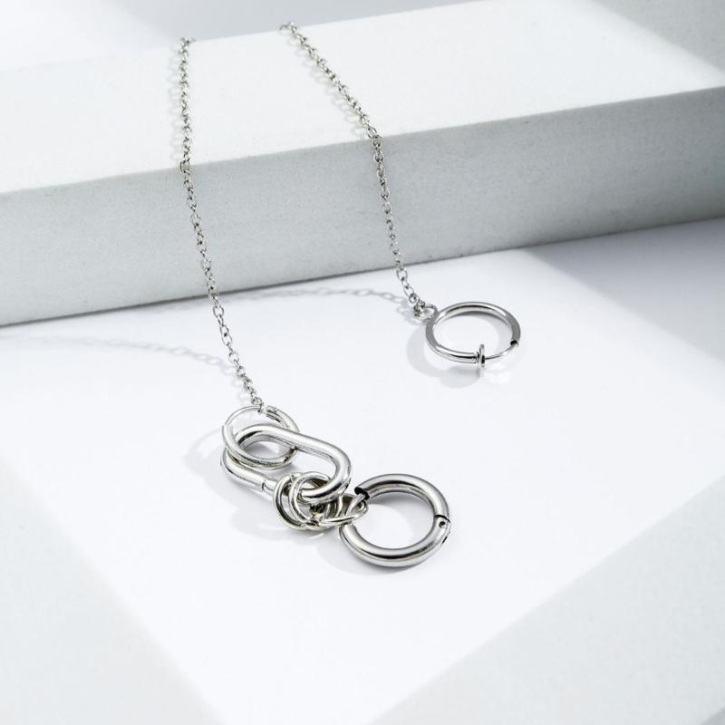 A52E Chain Linked Earrings Hin - Body Jewelry Materials ulasan dan harga