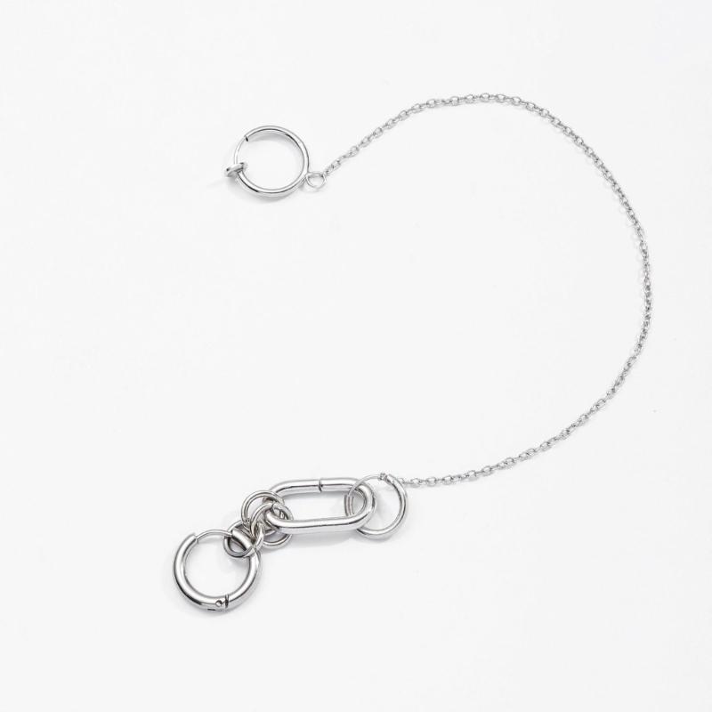 A52E Chain Linked Earrings Hin - Body Jewelry Materials ulasan dan harga
