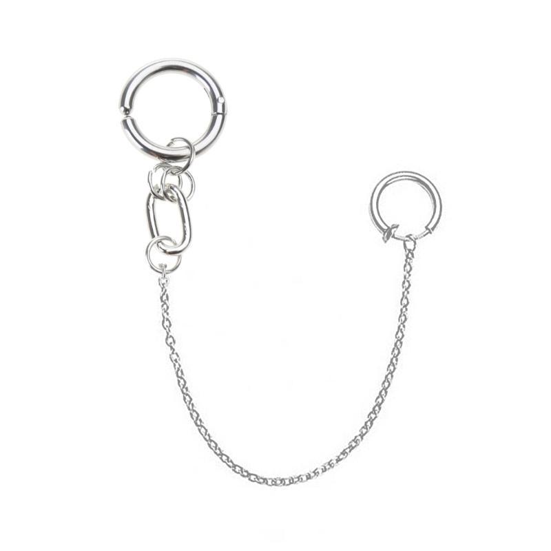 A52E Chain Linked Earrings Hin - Body Jewelry Materials ulasan dan harga