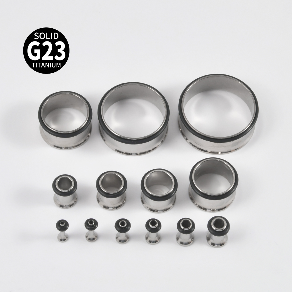 1PC Hollow G23 Titanium Ear Ga - Body Jewelry Ear Gauges ulasan dan harga