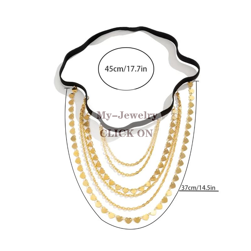 Rose Gold Multilayer Thigh Cha - Body Jewelry Thigh Chain ulasan dan harga