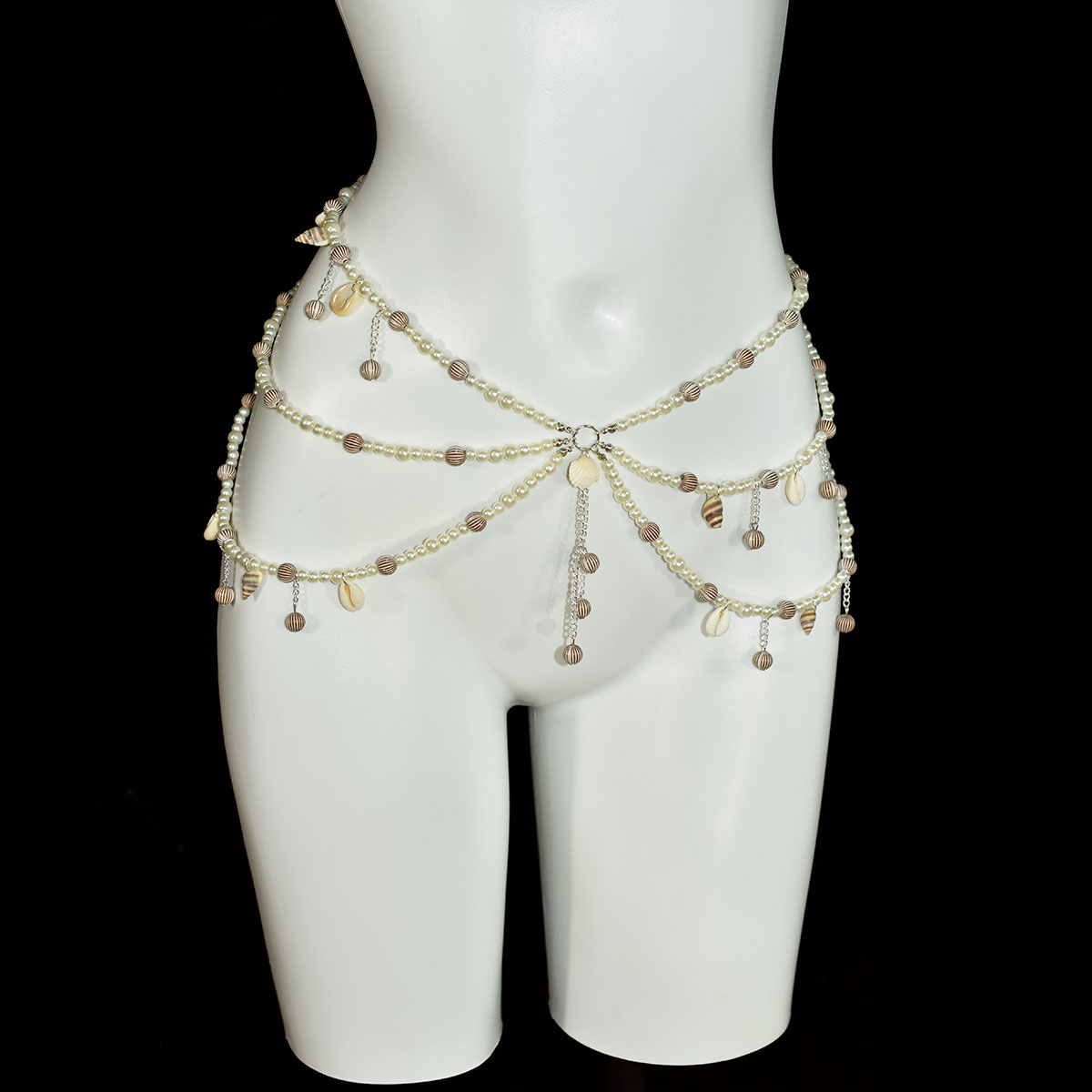 Fashion Imitation Pearl Bra Wa - Body Jewelry Beach ulasan dan harga