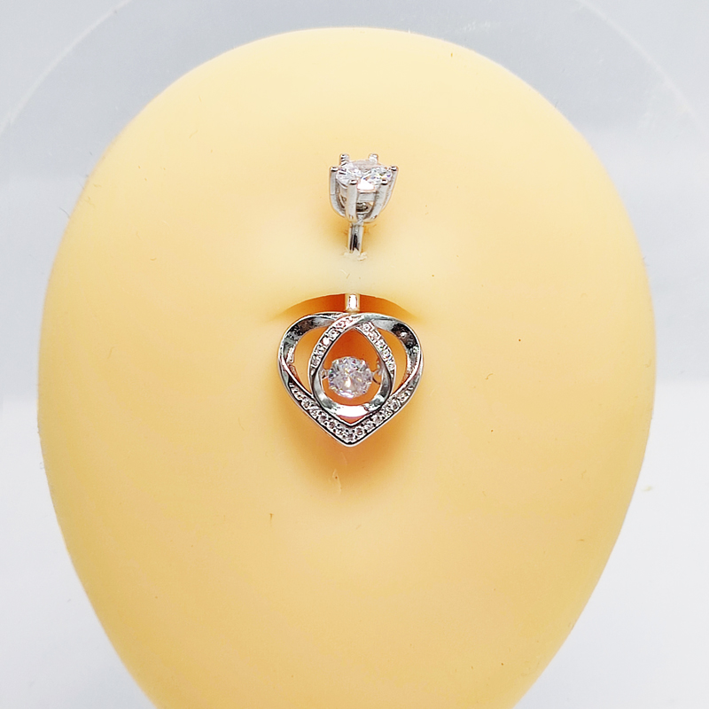 Belly button ring 925 Sterling - Body Jewelry Materials ulasan dan harga