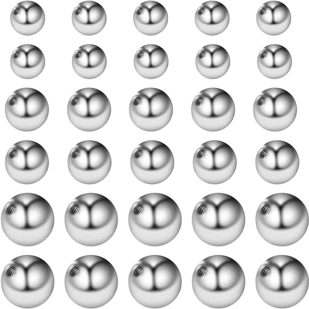 10/30Pcs Set Replacement Balls - Body Jewelry Replacement Ball ulasan dan harga
