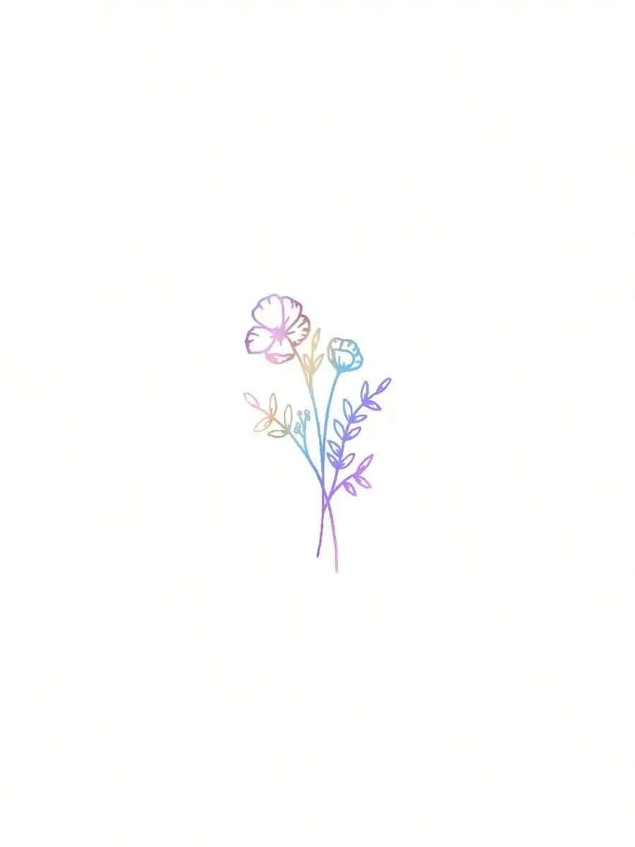 1pc Wild Flower Car Sticker, S - Body Jewelry Stickers ulasan dan harga