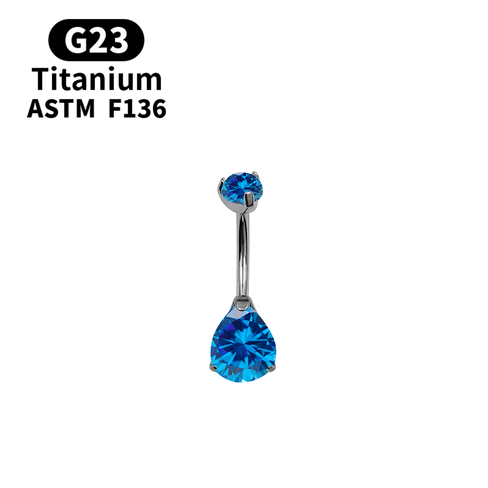 14G Navel Piercing Belly Butto - Belly Bar Titanium ulasan dan harga