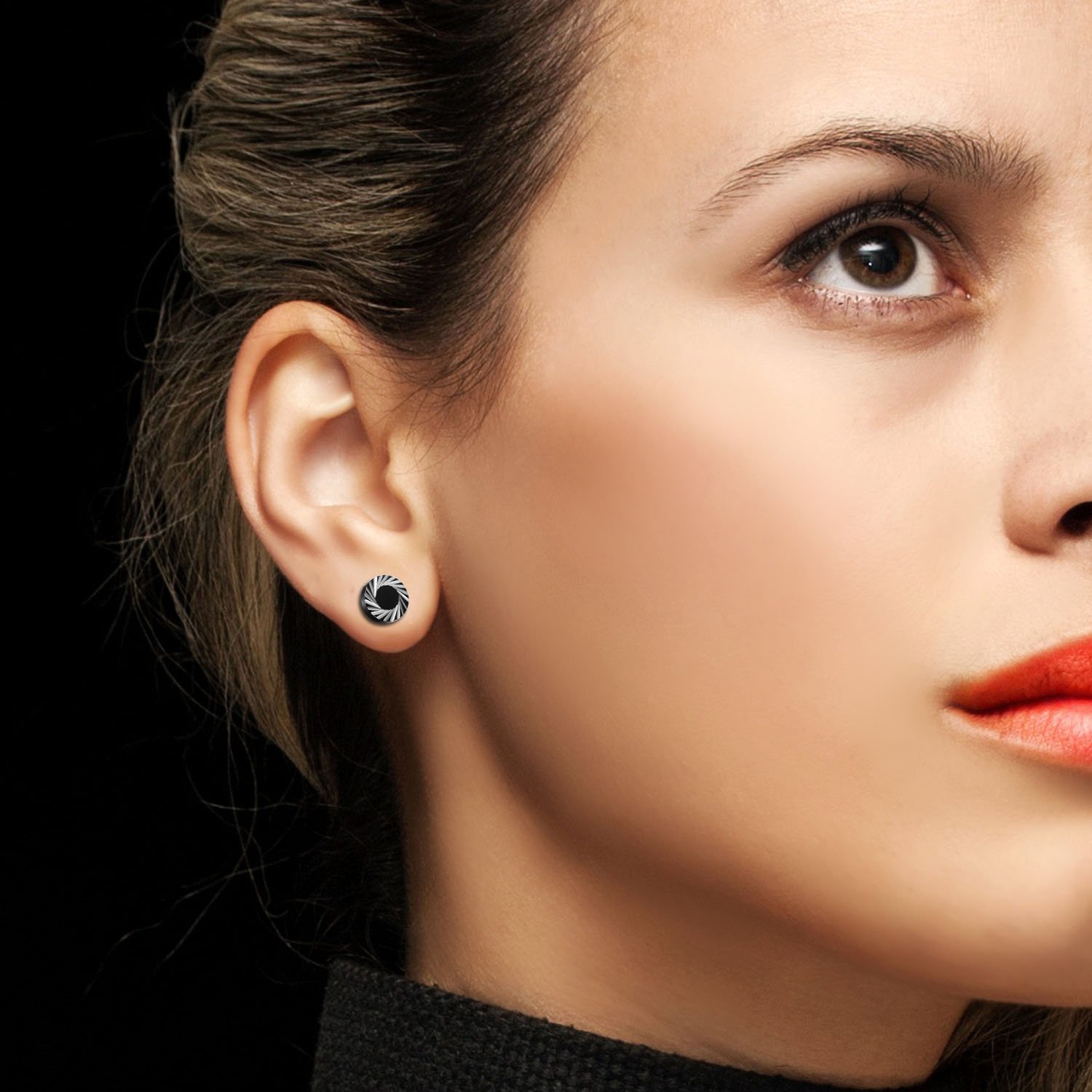 2Pcs/6Pcs Black Stainless Stee - Body Jewelry Ear Gauges ulasan dan harga
