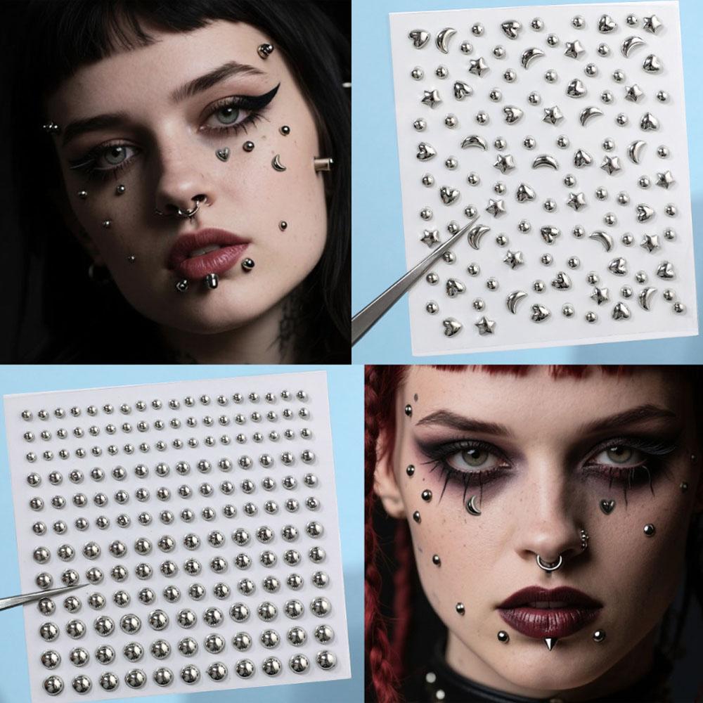 1Sheet Acrylic Rhinestone Stic - Body Jewelry Stickers ulasan dan harga