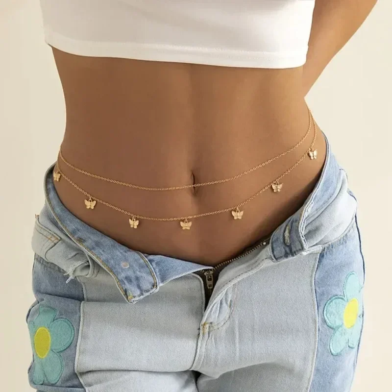 New Charm Sexy Double Layer Bu - Body Jewelry Beach ulasan dan harga