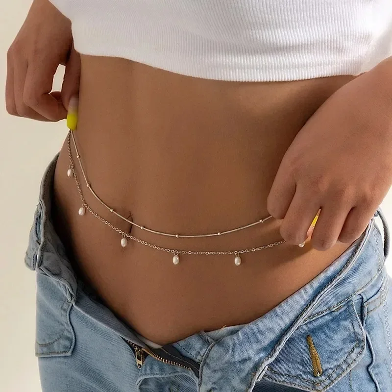 New Charm Sexy Double Layer Bu - Body Jewelry Beach ulasan dan harga