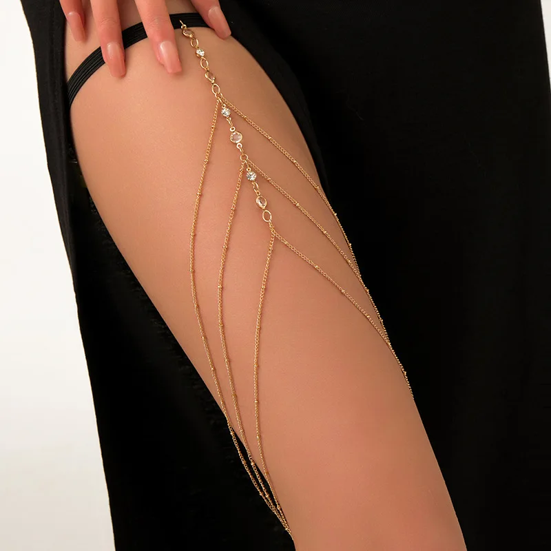 Fashion Summer Bohemian Thigh  - Body Jewelry Thigh Chain ulasan dan harga