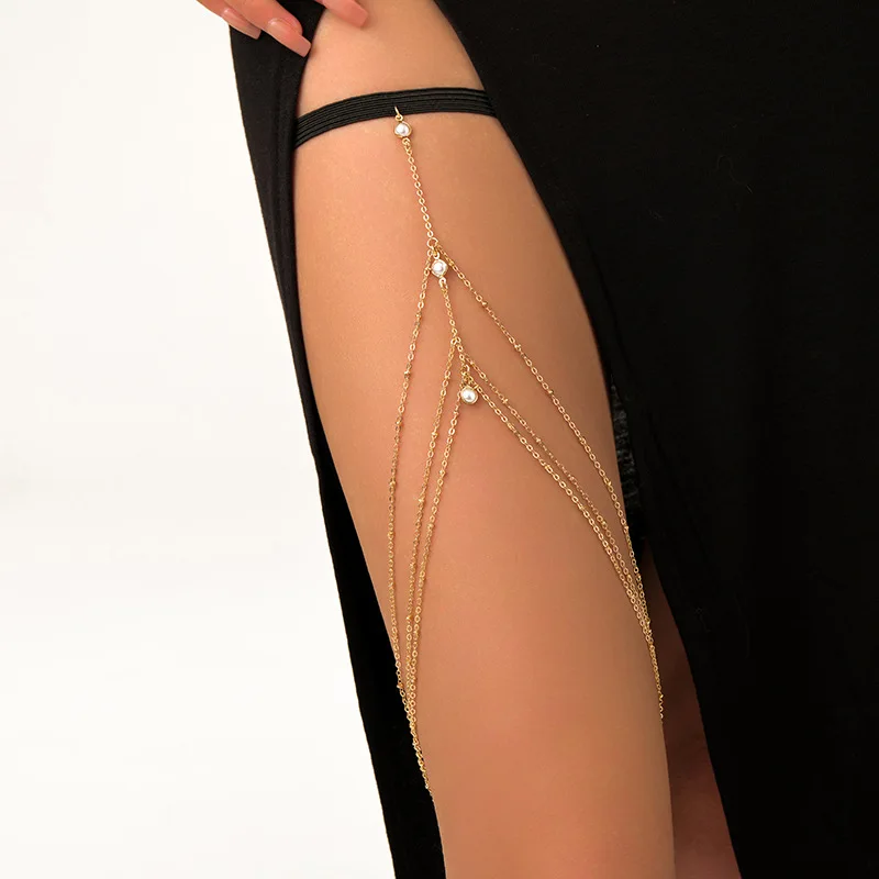 Fashion Summer Bohemian Thigh  - Body Jewelry Thigh Chain ulasan dan harga