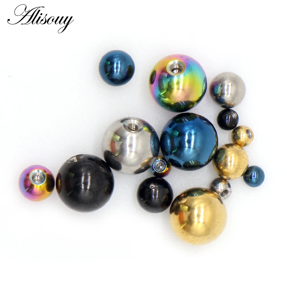 Alisouy 10 Pieces/Lot Stainles - Body Jewelry Replacement Ball ulasan dan harga