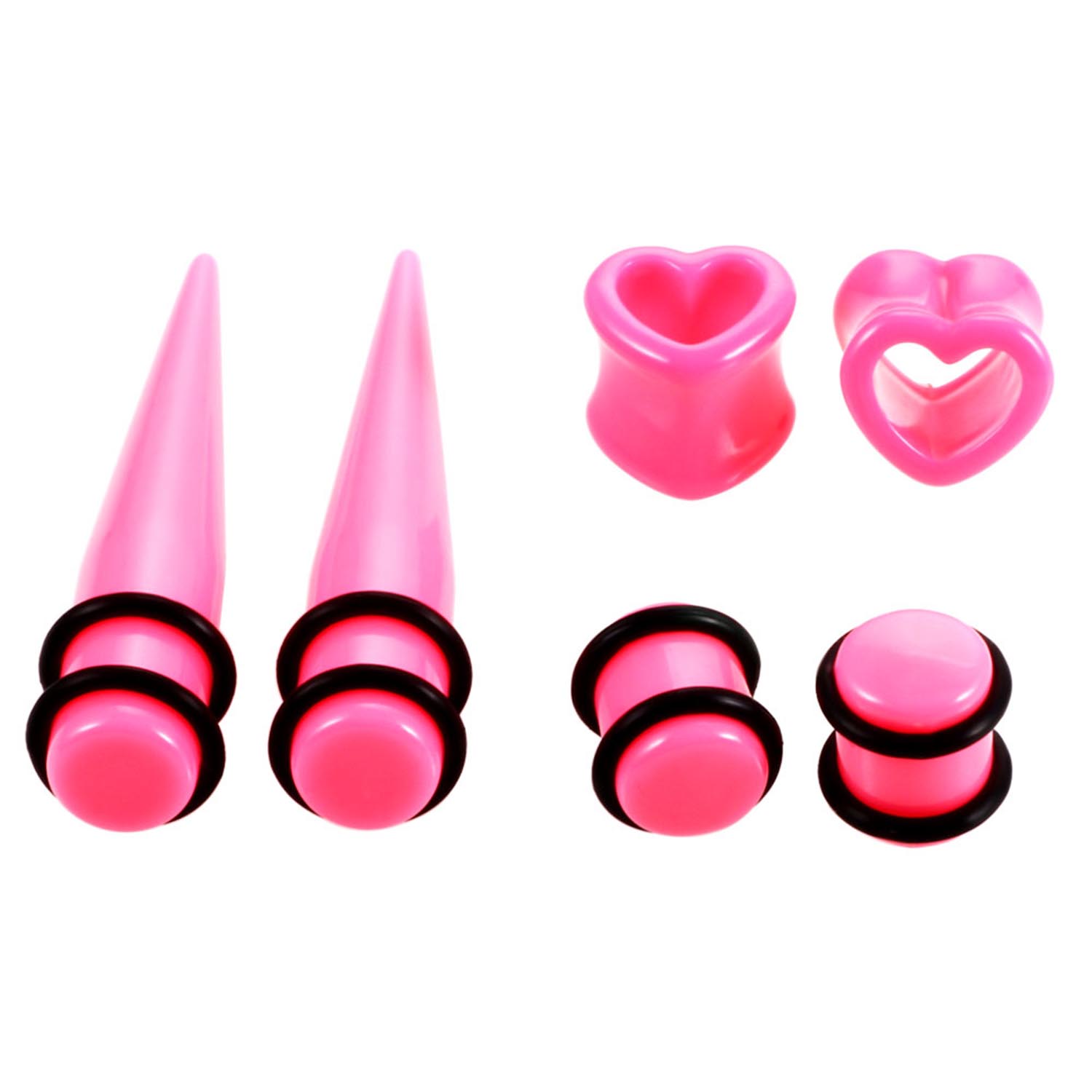 36pcs-54pcs 14G-00G Acrylic Ea - Body Jewelry Ear Gauges ulasan dan harga