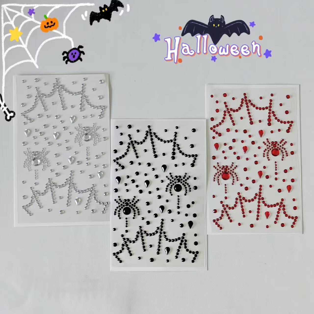 1 Sheet/3 Sheets Halloween Dar - Body Jewelry Stickers ulasan dan harga