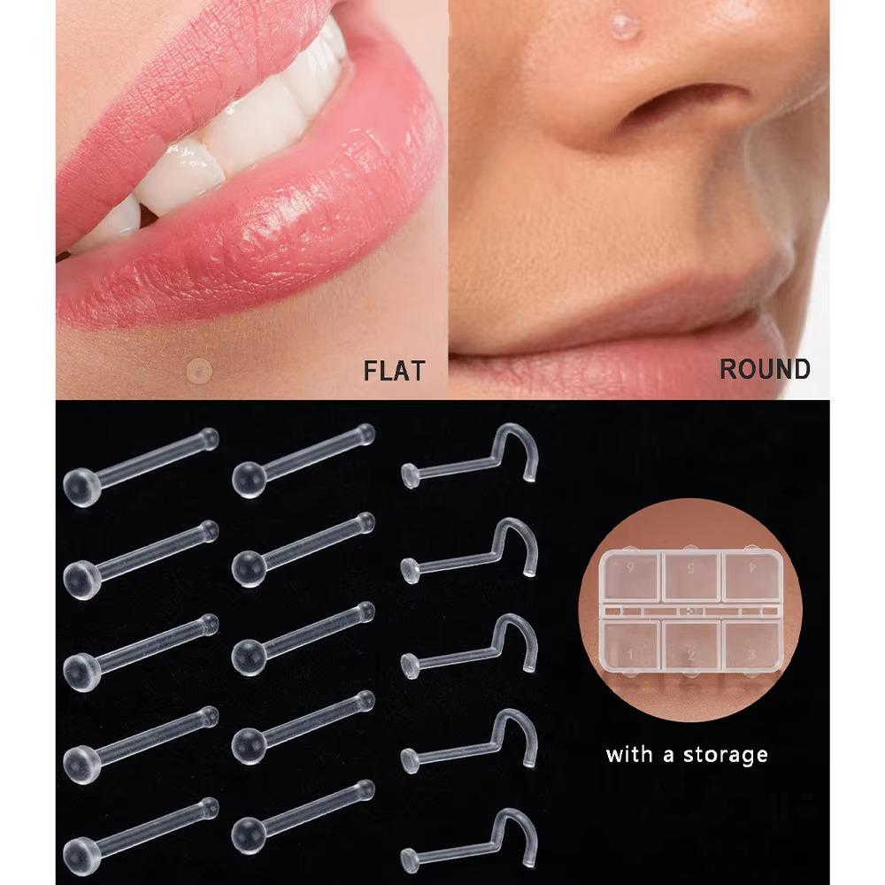 20pcs/Box Acrylic Round Ball L - Body Jewelry Materials ulasan dan harga