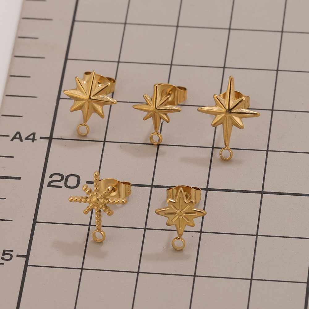 6pcs Stainless Steel Star Earr - Body Jewellery ulasan dan harga