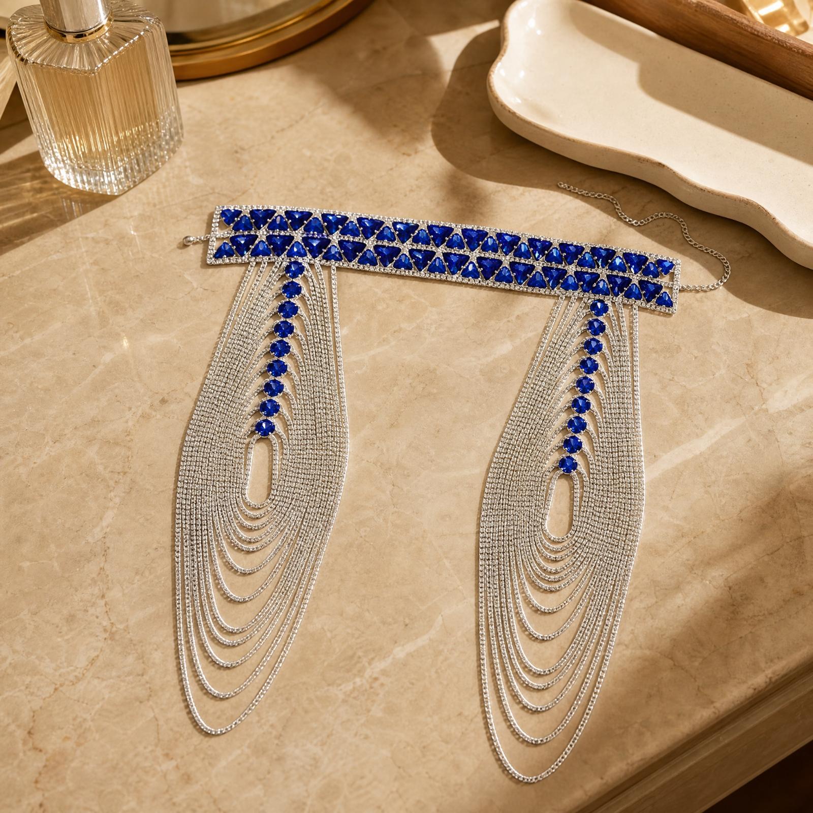 Elegant Women Shoulder Chain R - Body Jewelry Materials ulasan dan harga