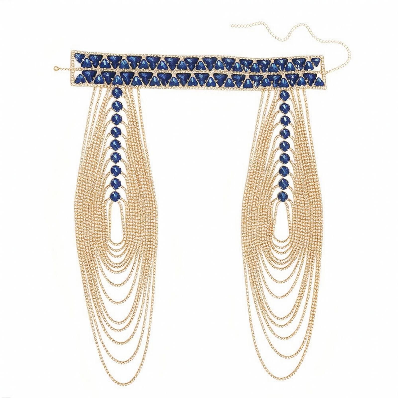 Elegant Women Shoulder Chain R - Body Jewelry Materials ulasan dan harga
