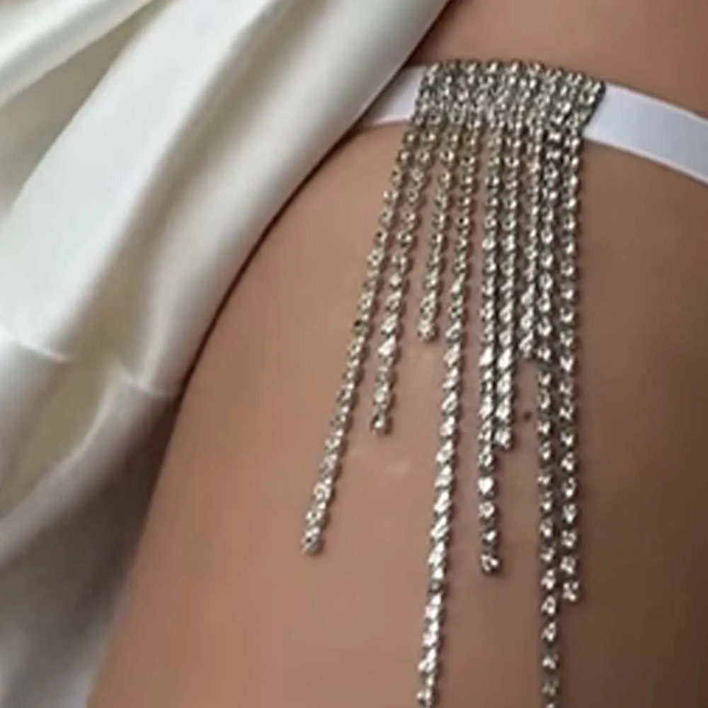 Stonefans Lrregular Tassel Leg - Body Jewelry Thigh Chain ulasan dan harga