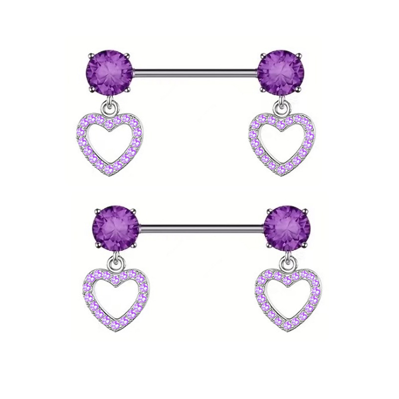 Purple Butterlfy  Nipple Pierc - Body Jewelry Changing Kit ulasan dan harga