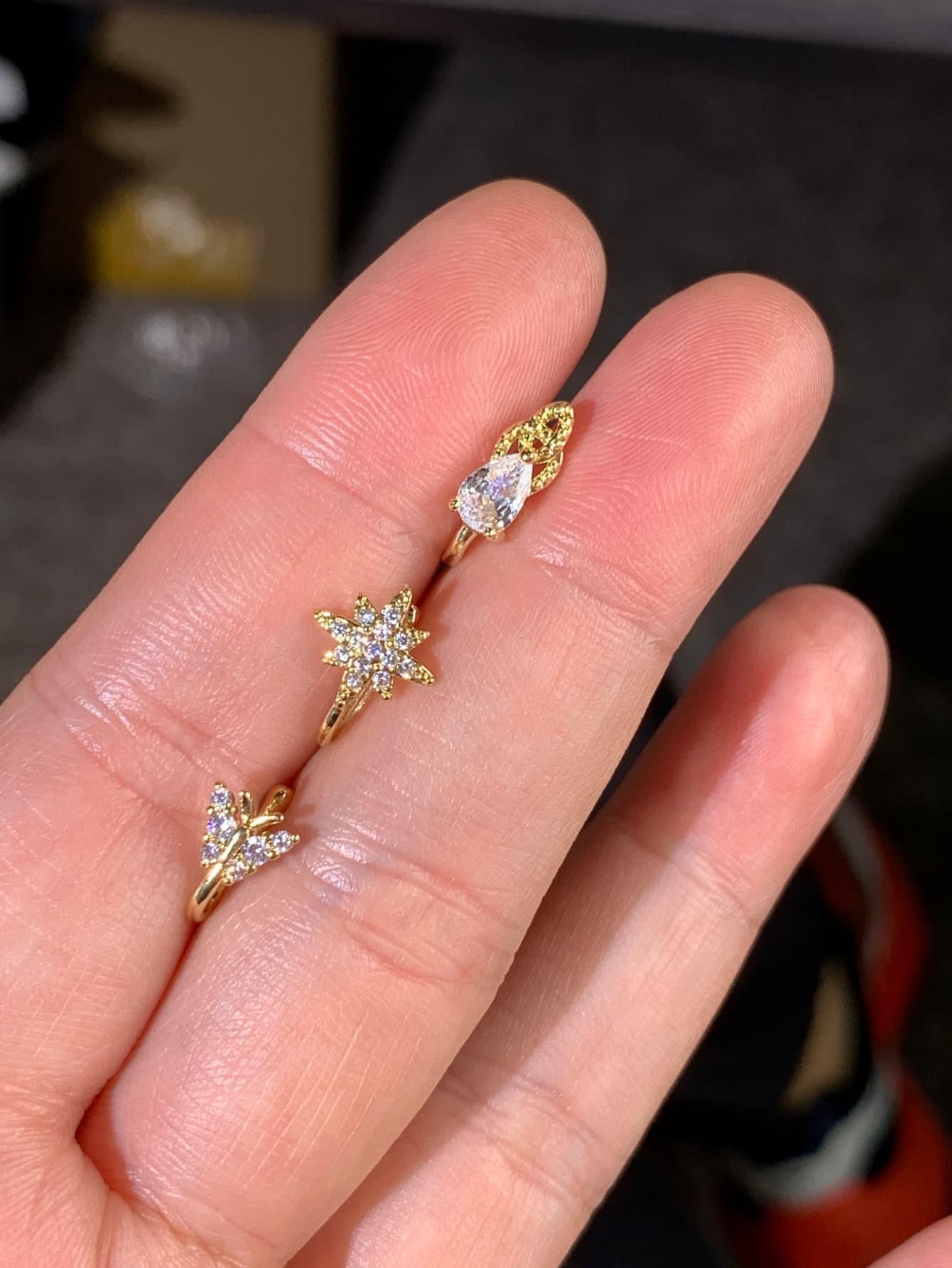 3-piece fashionable and elegan - Body Jewelry Materials ulasan dan harga
