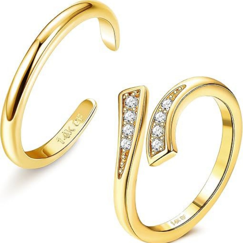 14K Gold-Plated Adjustable Zir - Body Jewelry Changing Kit ulasan dan harga