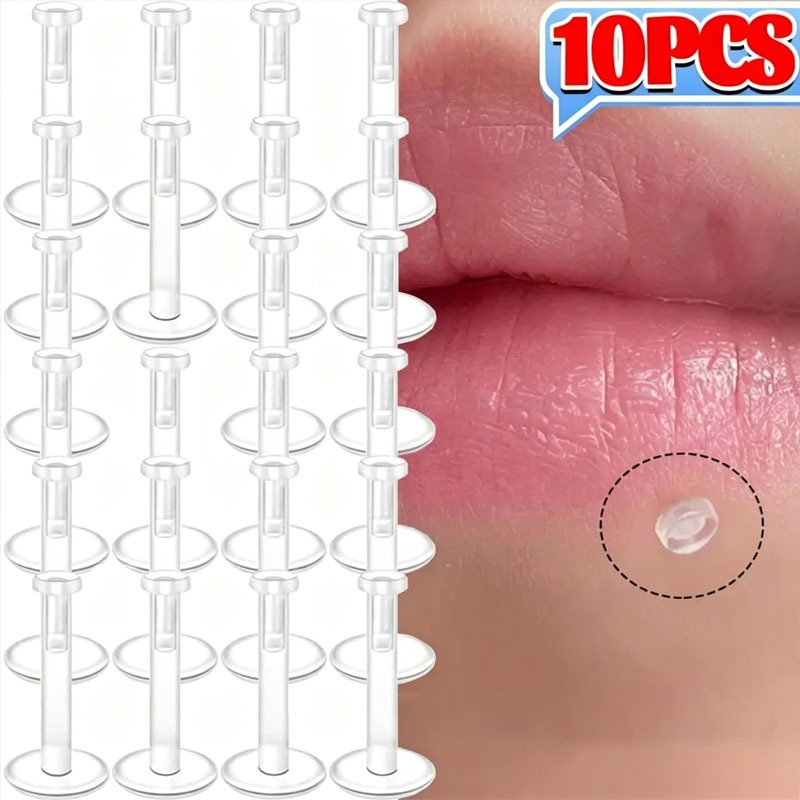 10PC Transparent Acrylic Soft  - Body Jewelry Ear Gauges ulasan dan harga