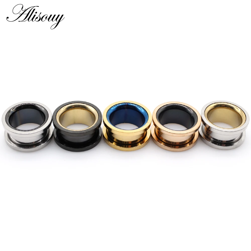 Alisouy 2 Pieces 6-30mm Stainl - Body Jewelry Ear Gauges ulasan dan harga