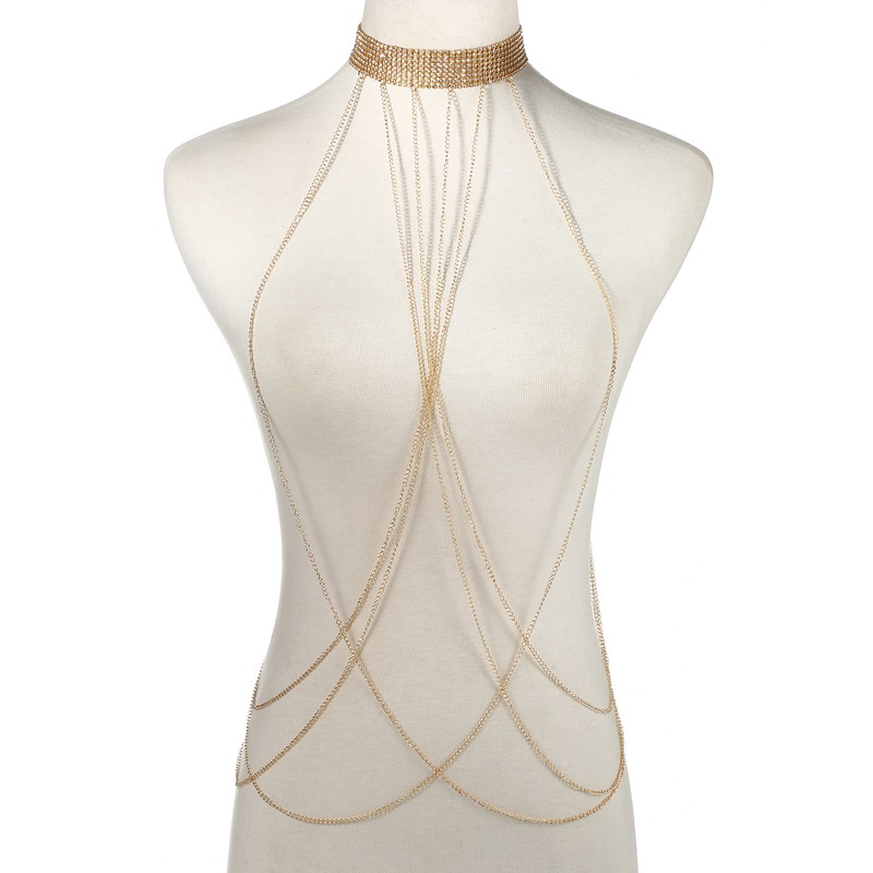 Gold Color Body Chain Women  R - Body Jewellery ulasan dan harga