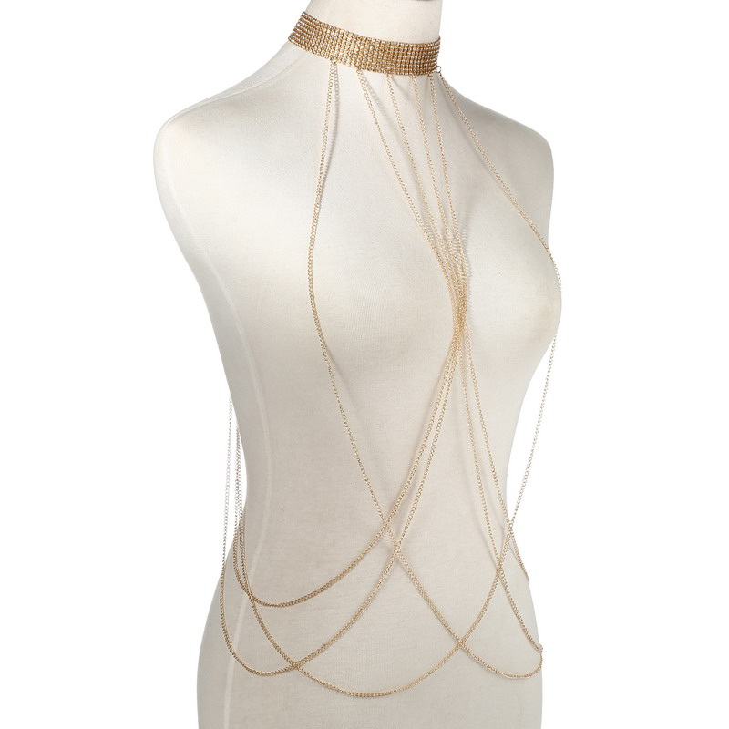 Gold Color Body Chain Women  R - Body Jewellery ulasan dan harga