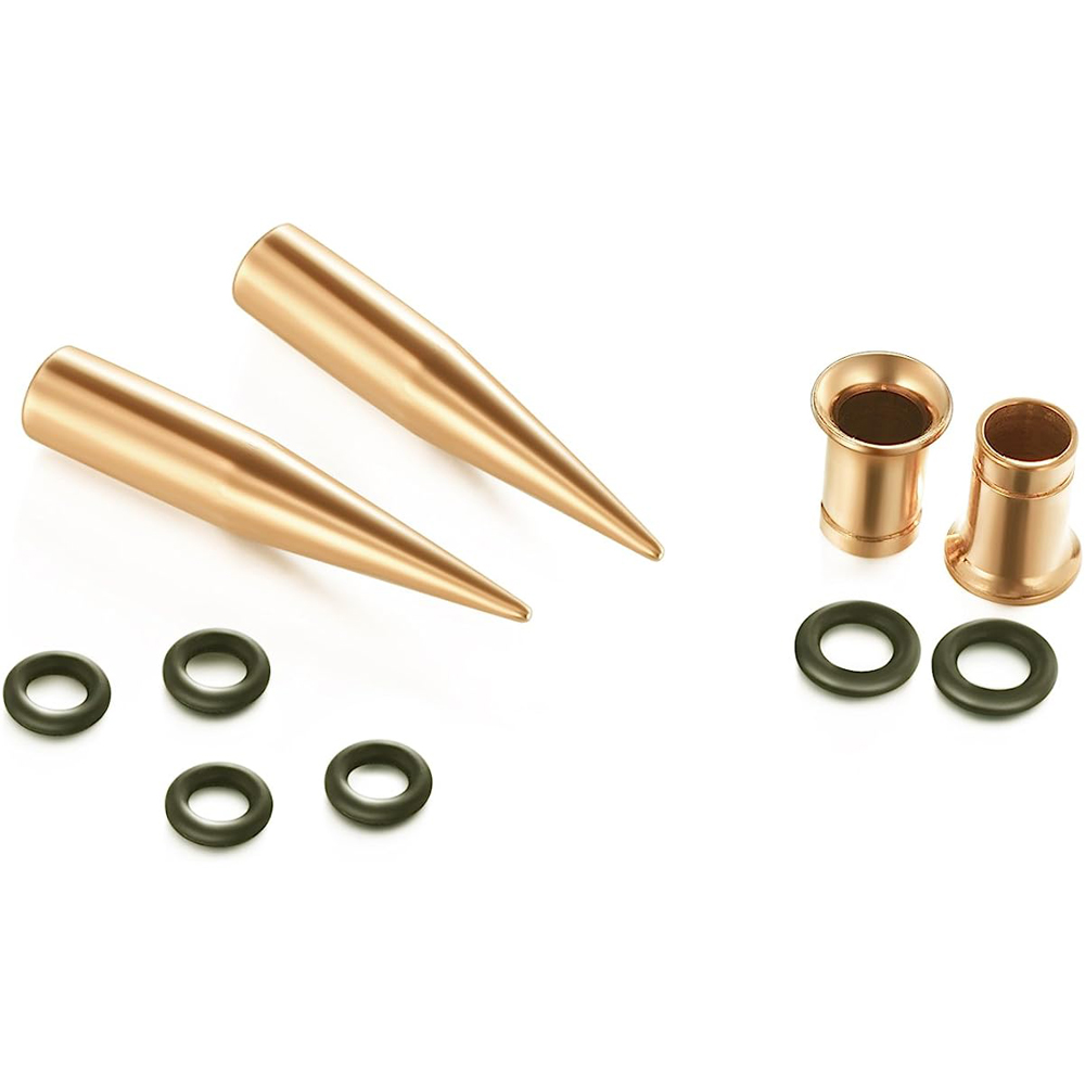 9Pairs Stainless Steel Gold Co - Body Jewelry Ear Gauges ulasan dan harga