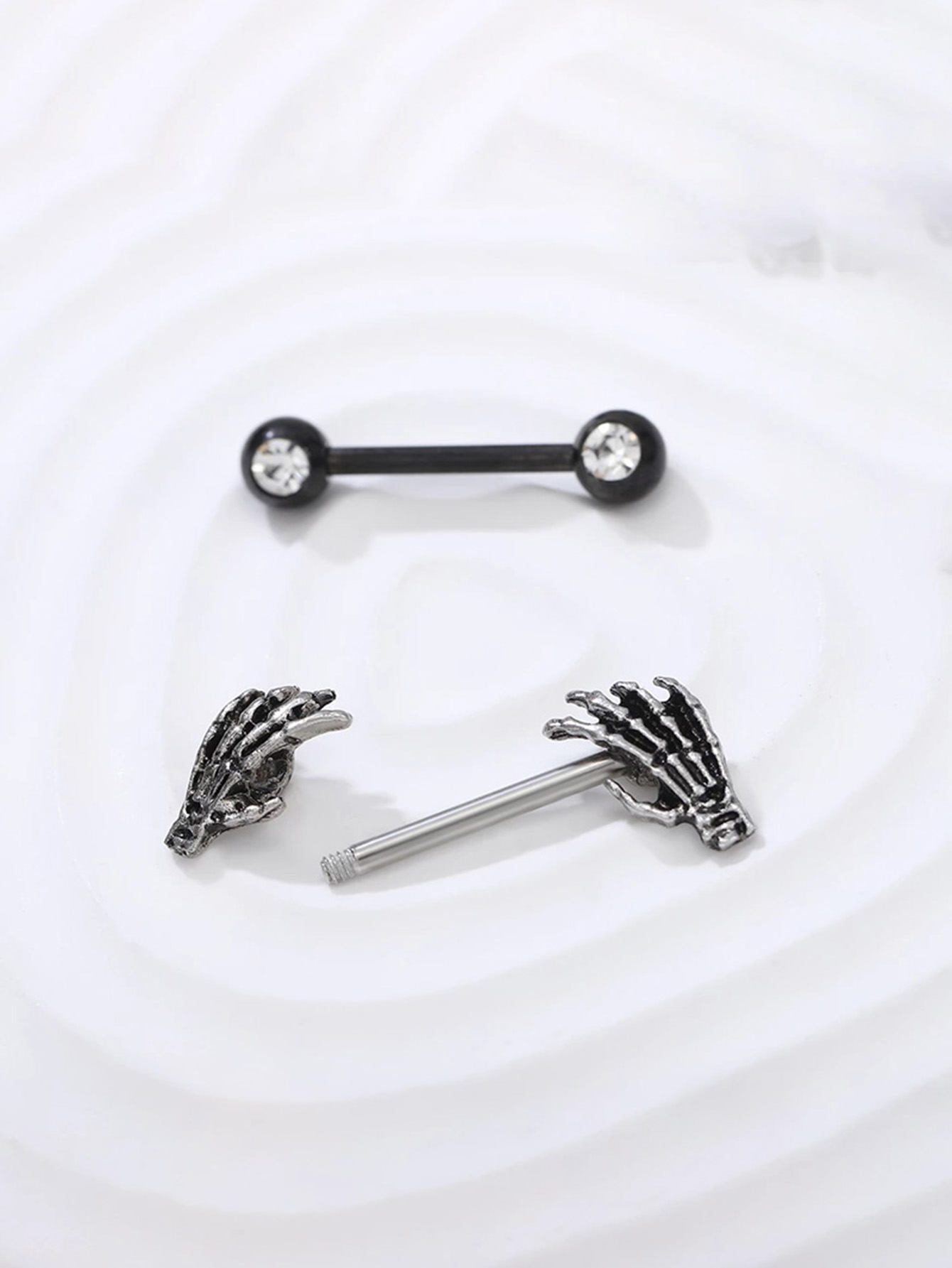 2pcs Stainless Steel 14G Black - Body Jewelry Changing Kit ulasan dan harga