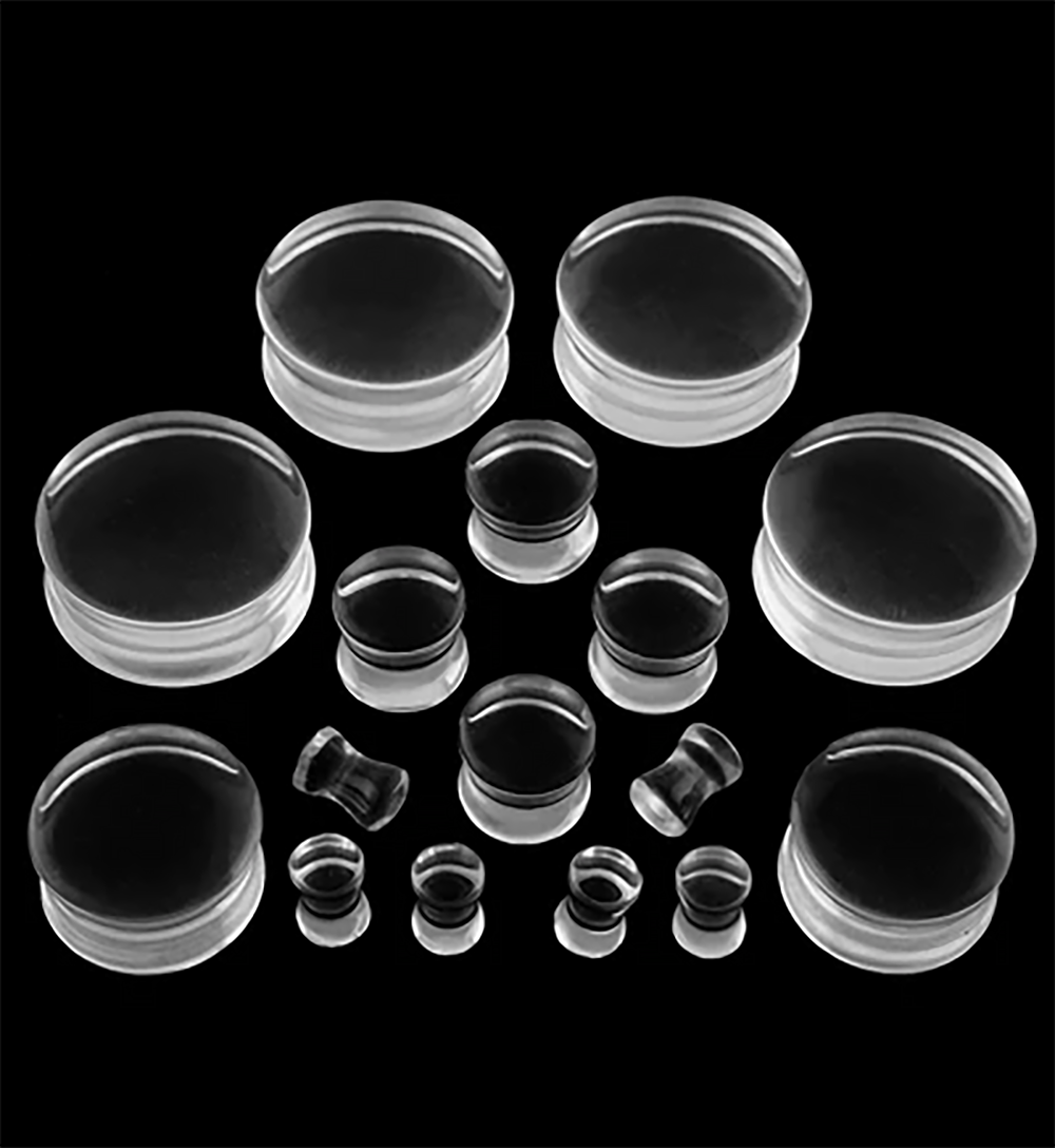 1PAIR Acrylic Transparent Colo - Body Jewelry Ear Gauges ulasan dan harga