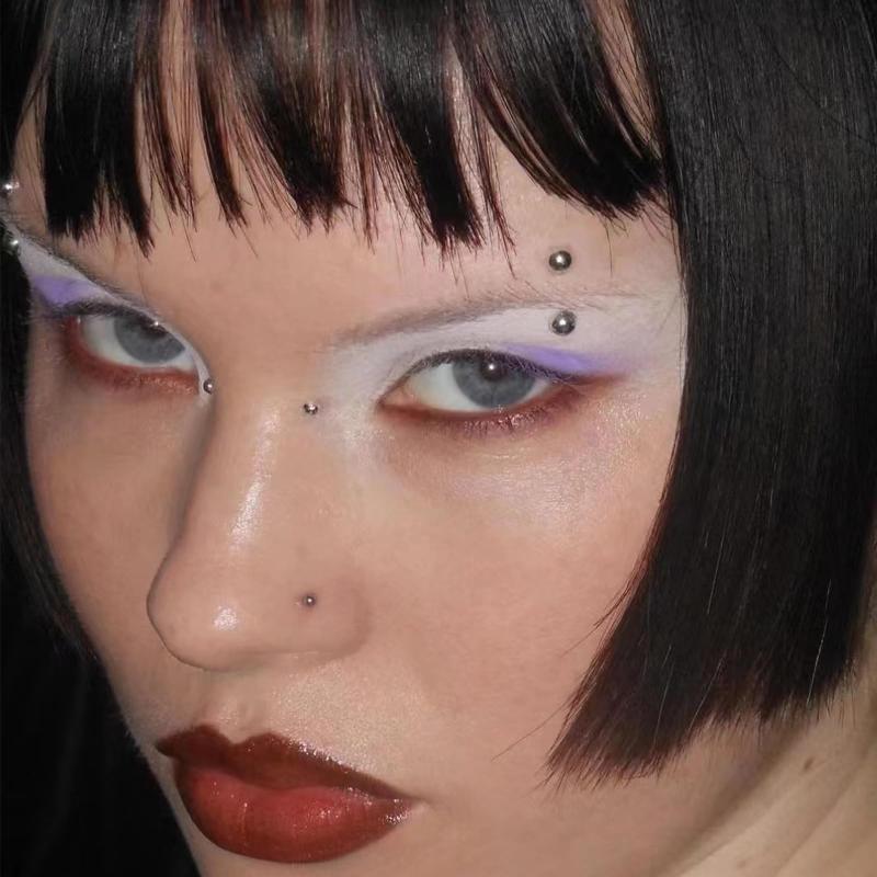 321pcs Non Piercing Lip Studs  - Body Jewelry Stickers ulasan dan harga