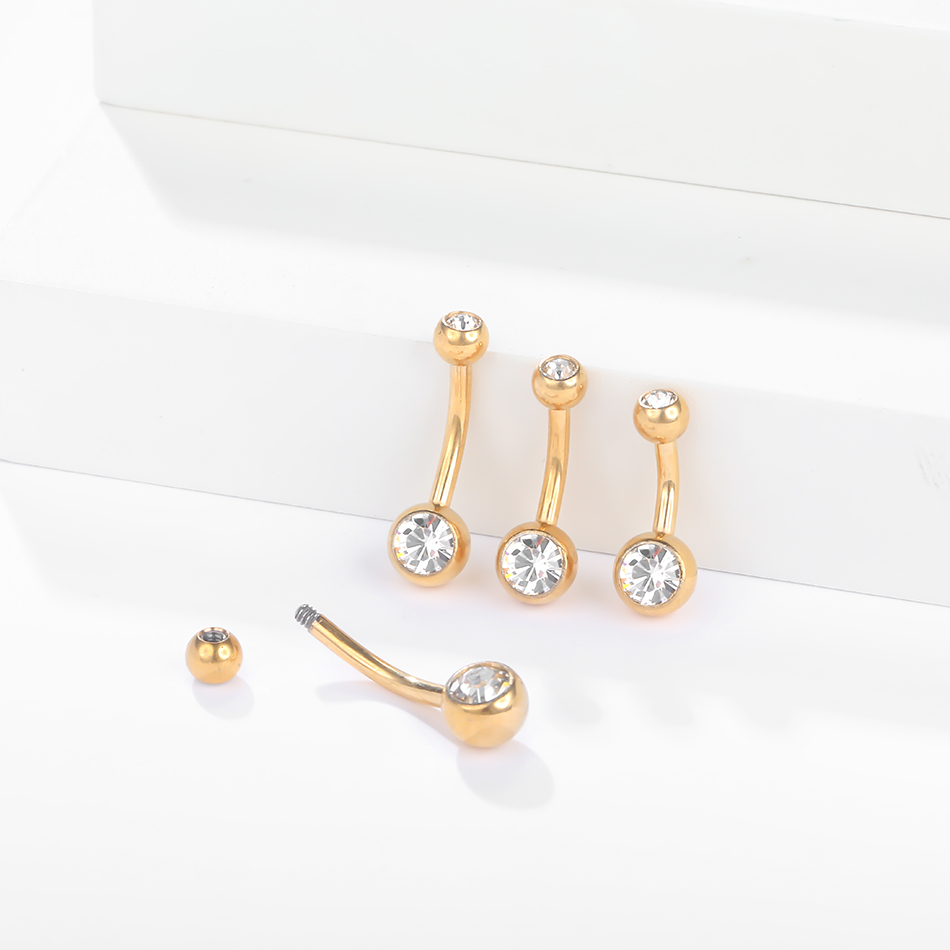 1Pc G23 Titanium Belly Button  - Belly Bar Titanium ulasan dan harga