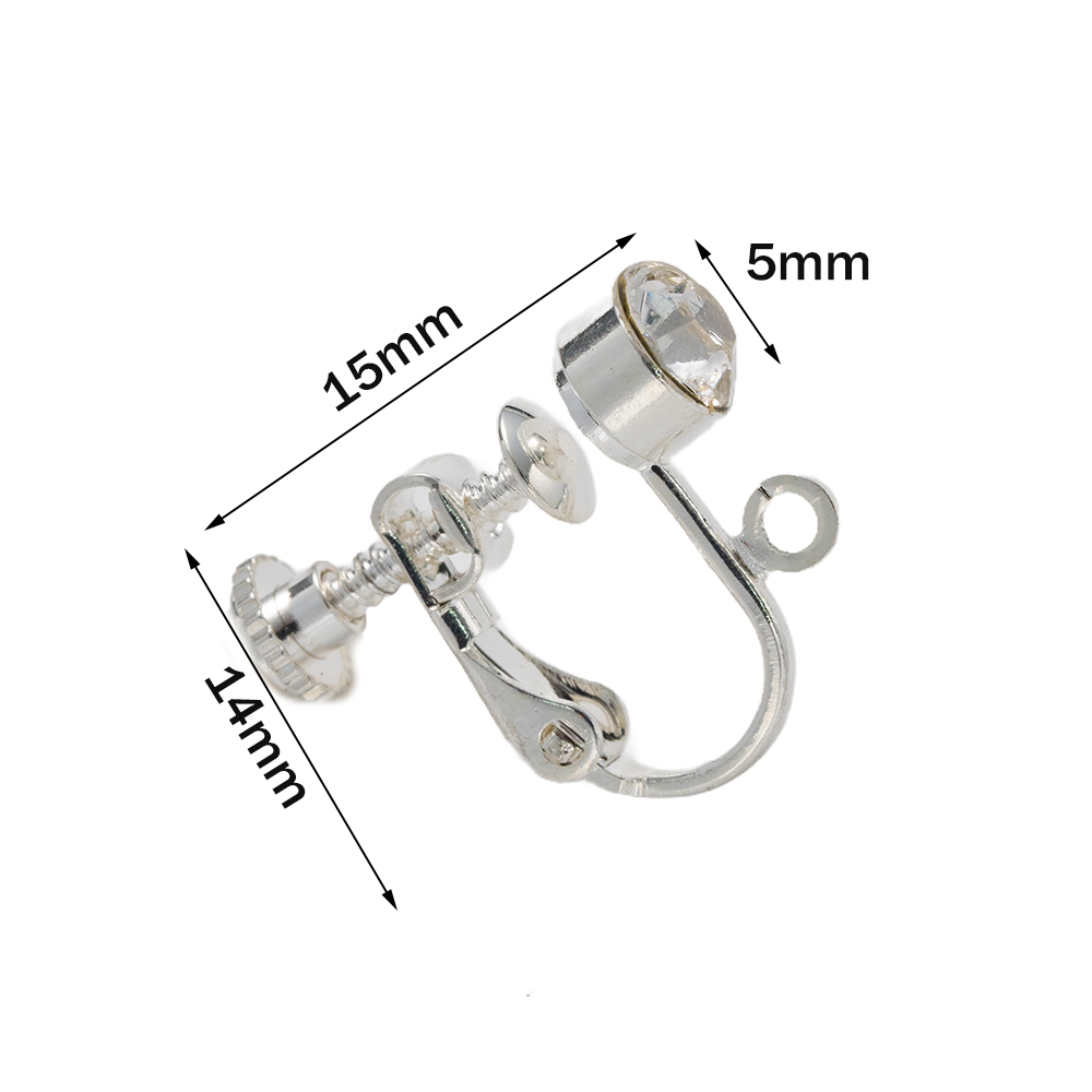 10pcs Brass Clip on Earring Co - Body Jewellery ulasan dan harga