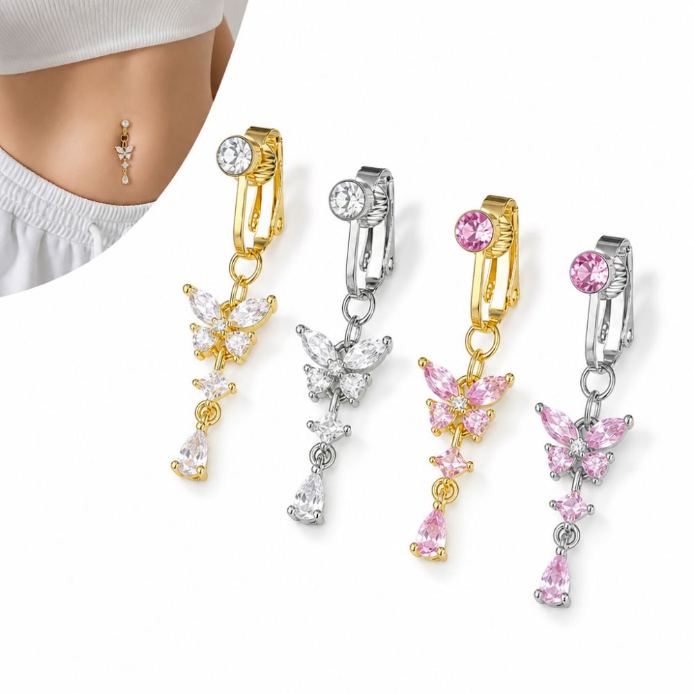 Clip on Belly Button Body Jewe - Body Jewelry Materials ulasan dan harga