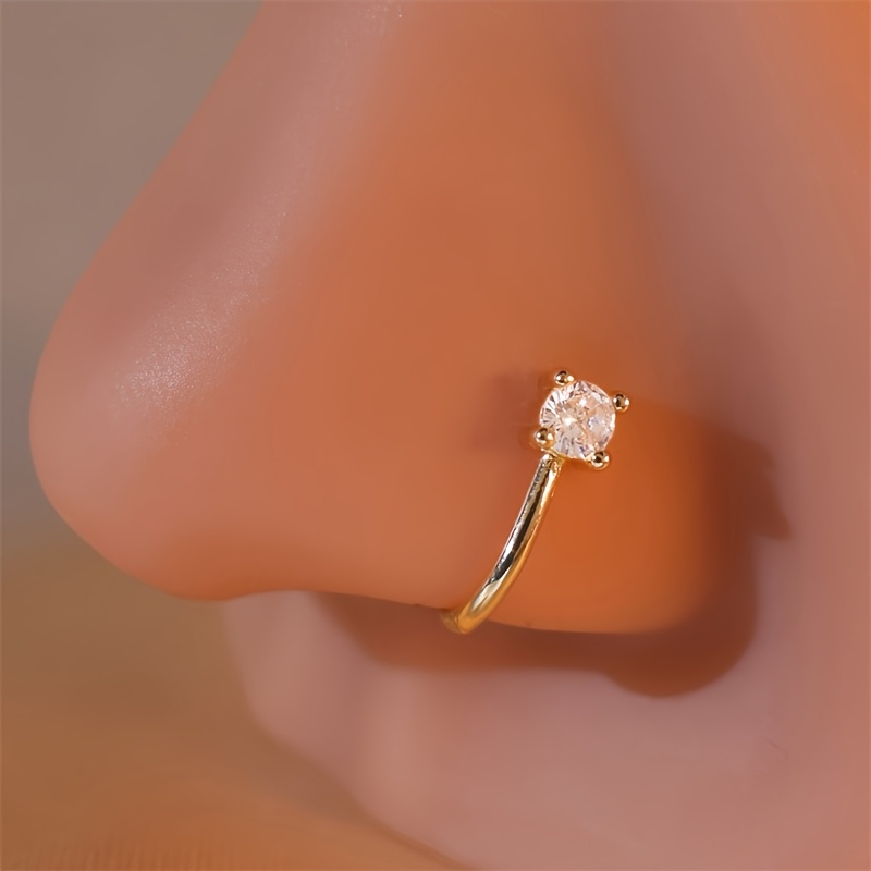 1-Piece Round Zircon Non Perfo - Body Jewelry Materials ulasan dan harga