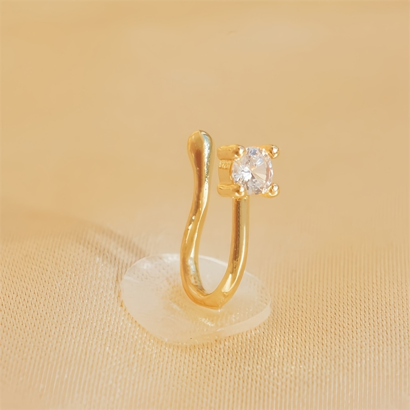 1-Piece Round Zircon Non Perfo - Body Jewelry Materials ulasan dan harga